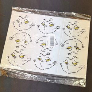 72 piece GRINCH Smiling Face Stickers all new